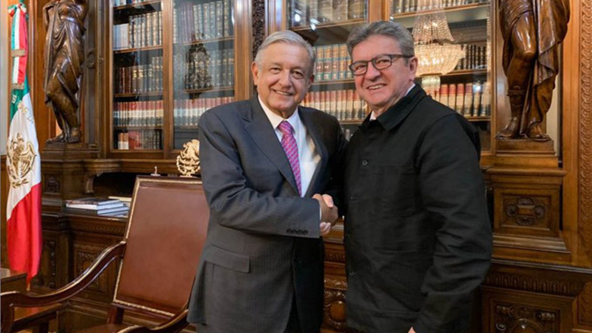 AMLO se reúne con Jean-Luc Mélenchon, líder de Francia Insumisa