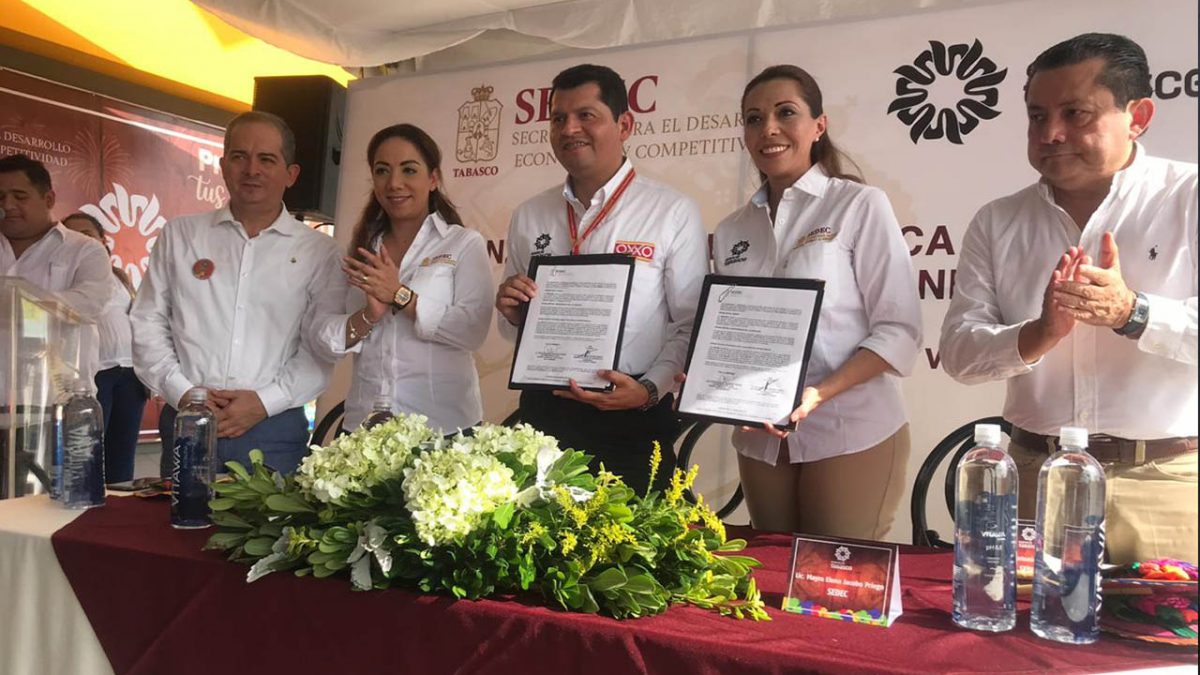 Crece distintivo "Esencia Tabasco"; SEDEC y OXXO firman convenio