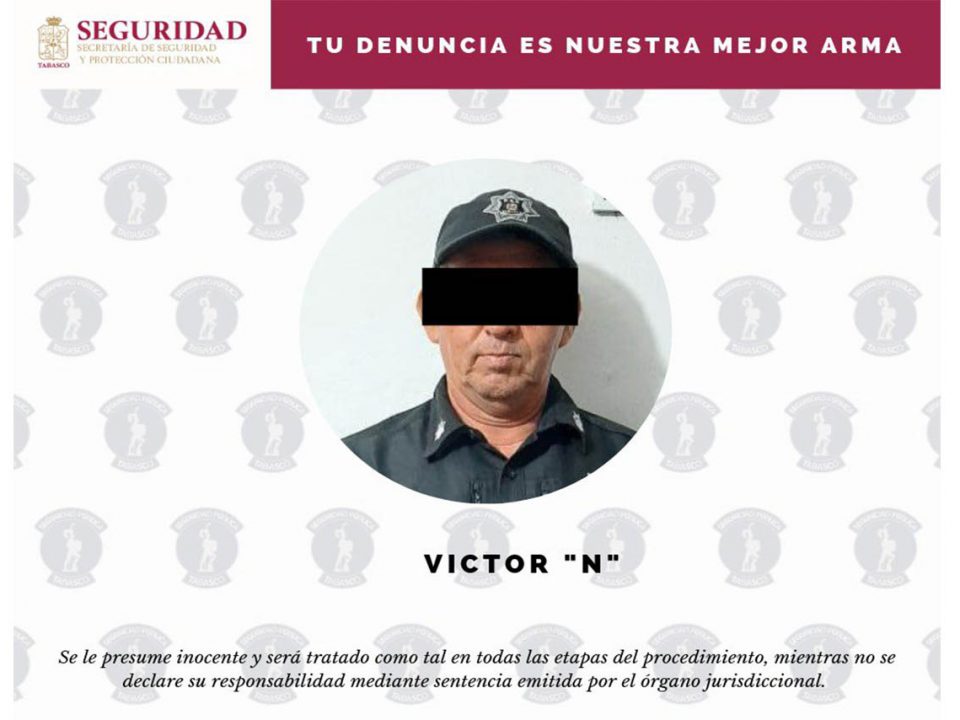 Detienen a custodio de Macuspana por presunta participación en evasión de internos