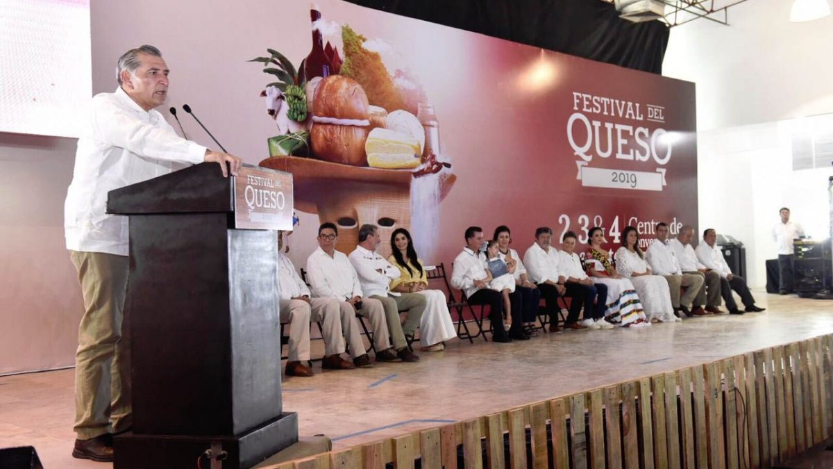 Inaugura Adán Augusto el Festival del Queso 2019 en Tenosique