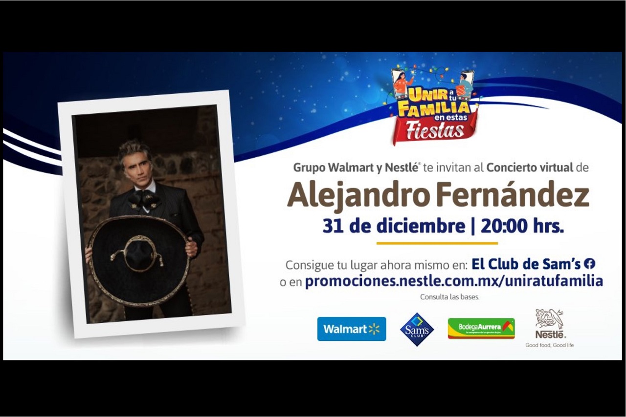 Concierto virtual de Alejandro Fernández por el Año Nuevo ...